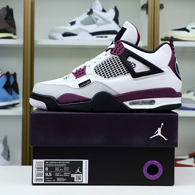 AIR SAINT-GERMAIN RETRO AIR 4 X 'BORDEAUX' PARIS JORDAN JORDAN 0709